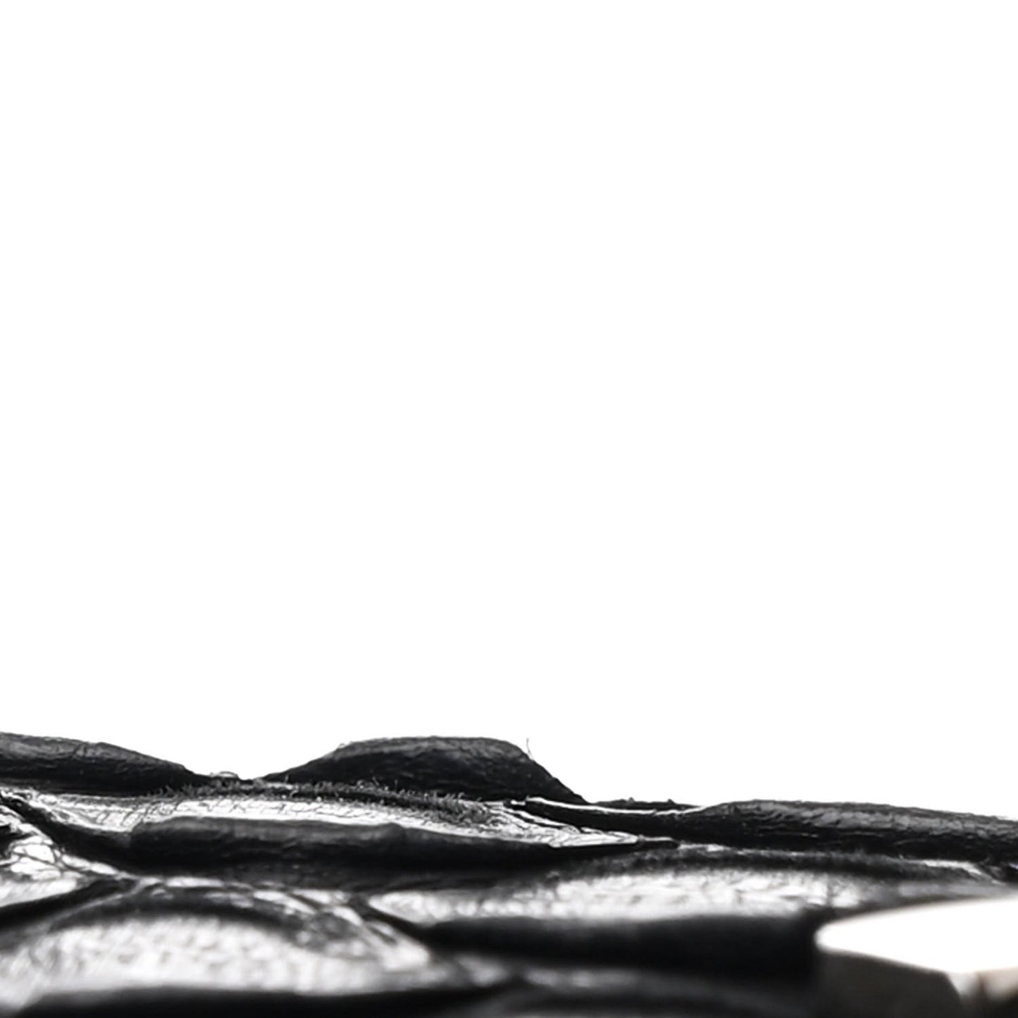 Snakeskin Mini  Flap Black