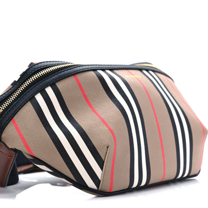 Burberry E-Canvas Icon Stripe Sonny Bum Bag Archive Beige 7 of 8