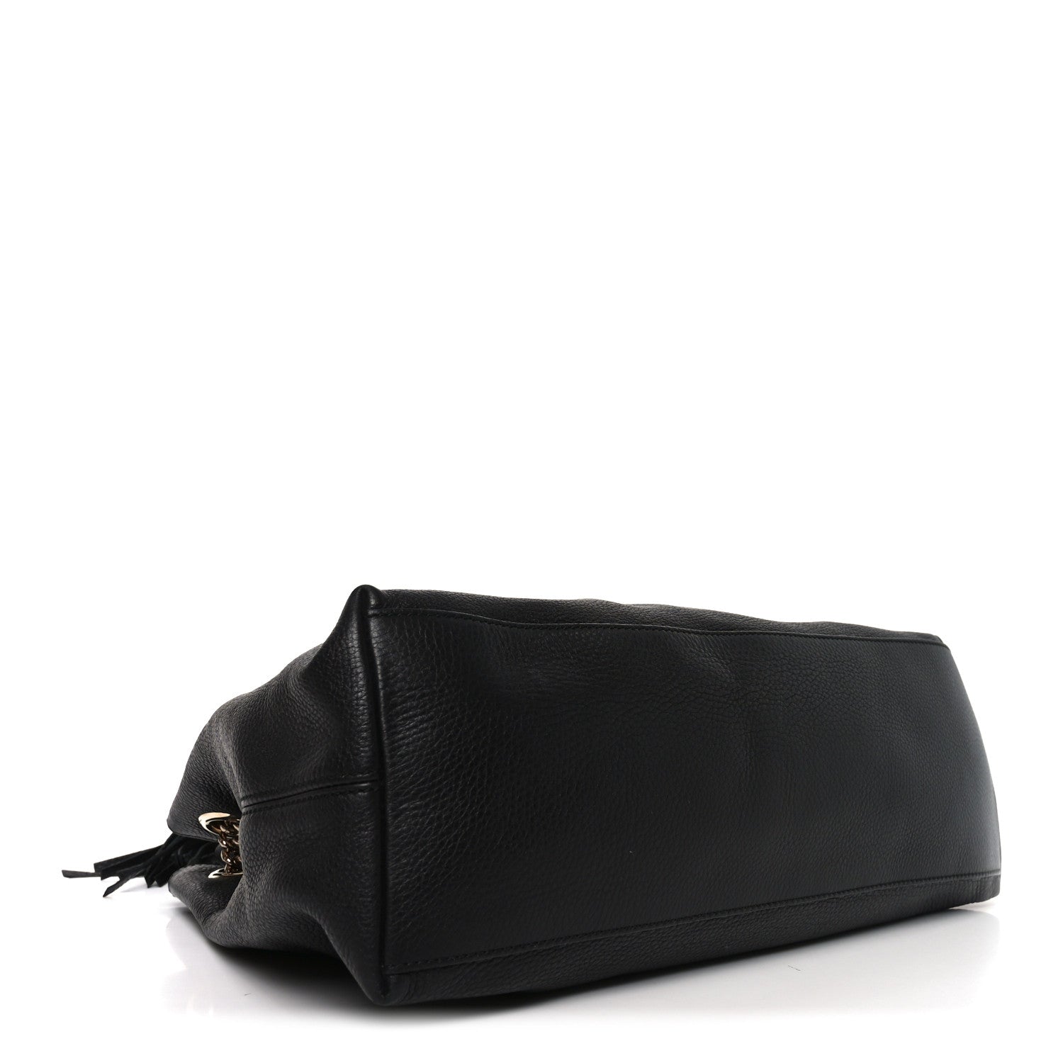 Gucci Pebbled Calfskin Medium Soho Chain Shoulder Bag Black 4 of 10