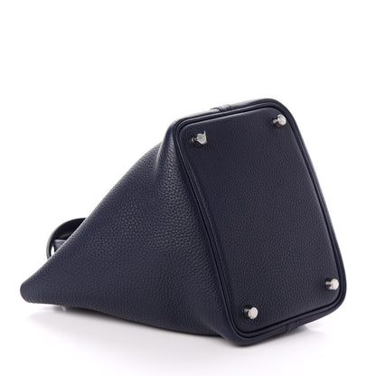 Hermes Taurillon Clemence Picotin Lock 18 PM Bleu Nuit 4 of 8