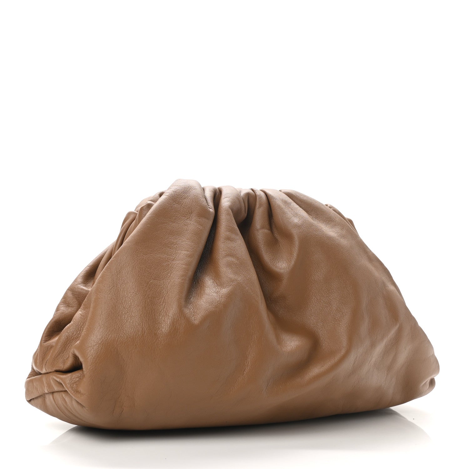 Bottega Veneta Smooth Butter Calf The Pouch Oversized Clutch Cammello 3 of 12
