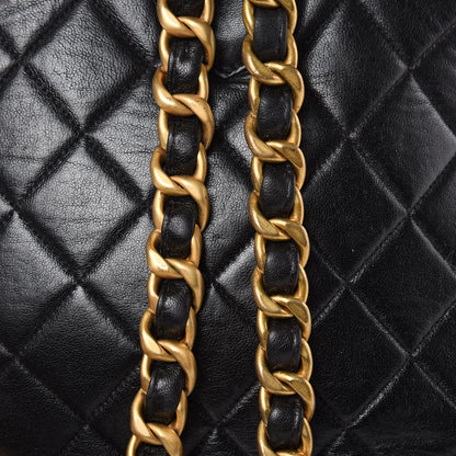 Chanel Lambskin Quilted Drawstring Backpack Black 16 of 16