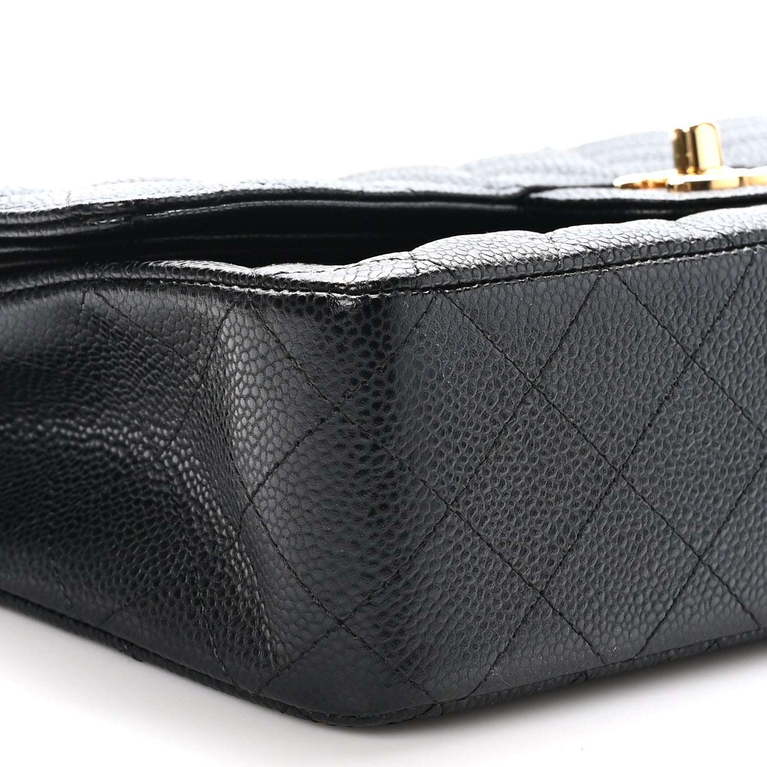 Chanel Caviar Quilted Medium Double Flap Black 9 of 10