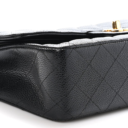 Chanel Caviar Quilted Medium Double Flap Black 9 of 10