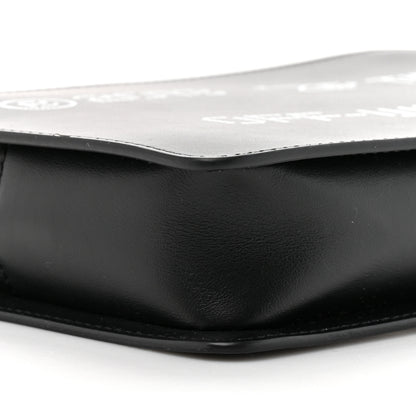 Off-White Calfskin Medium Zip Tie Clutch Black 8 of 9
