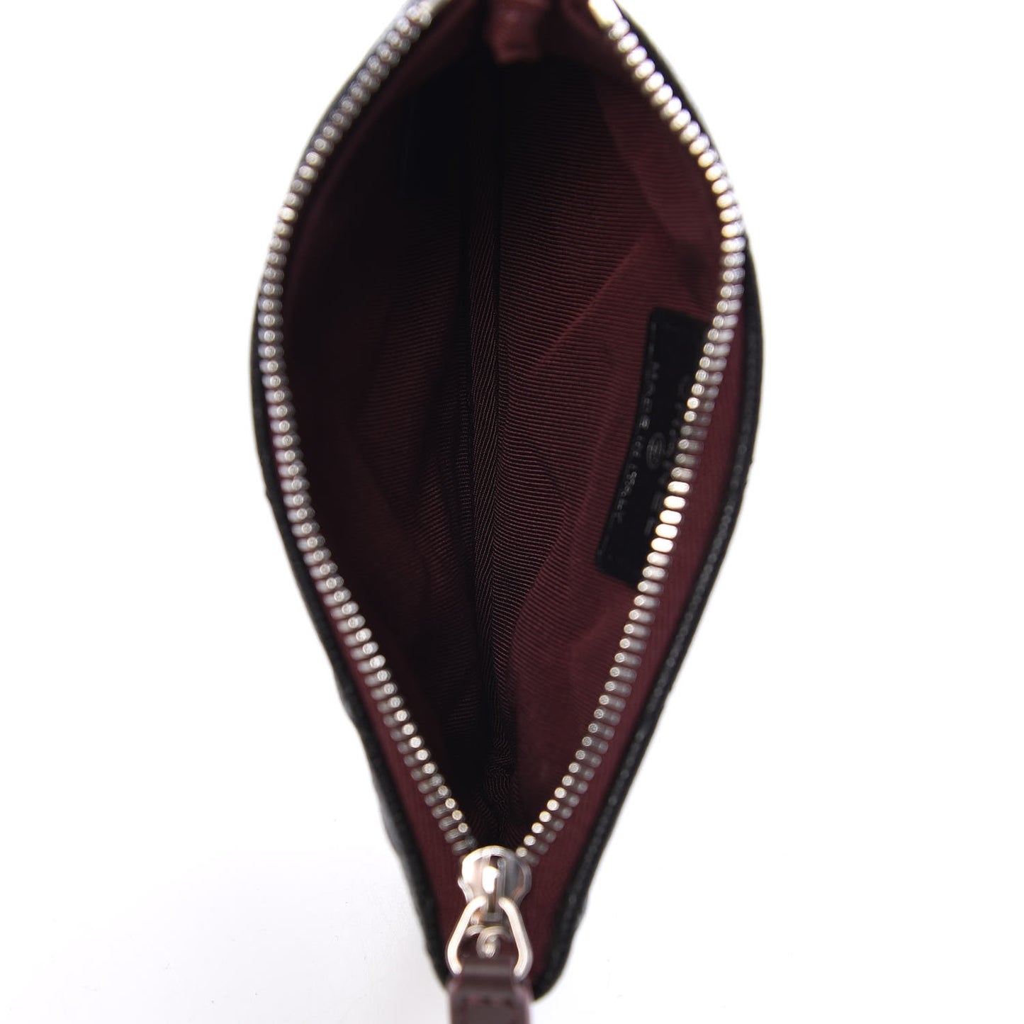 Caviar Quilted Small Cosmetic Case Black