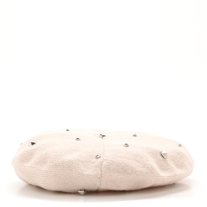 Hermes Cashmere Medor Studded Darling Beret S White 6 of 10