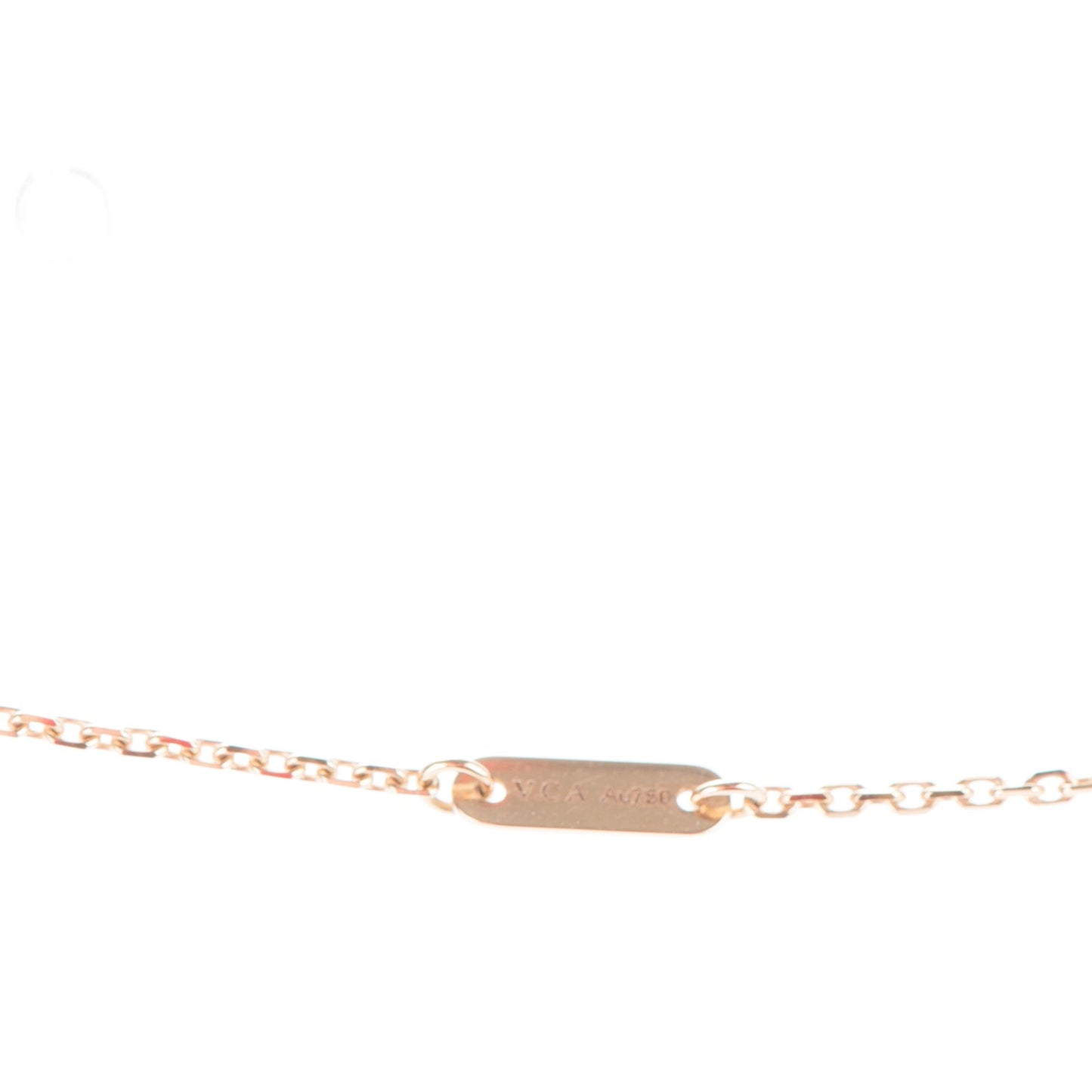 18K Yellow Gold Mother of Pearl Sweet Alhambra Pendant Necklace