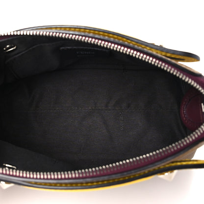 Fendi Vitello Dolce 4 Color Mini By The Way Boston Bag Sand Blueberry Multicolor 5 of 10