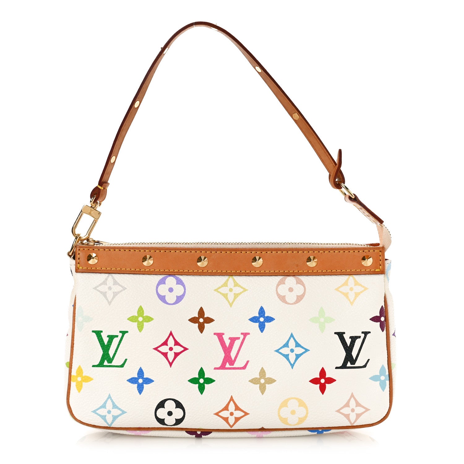 Louis Vuitton Monogram Multicolor Pochette Accessories White 1 of 9