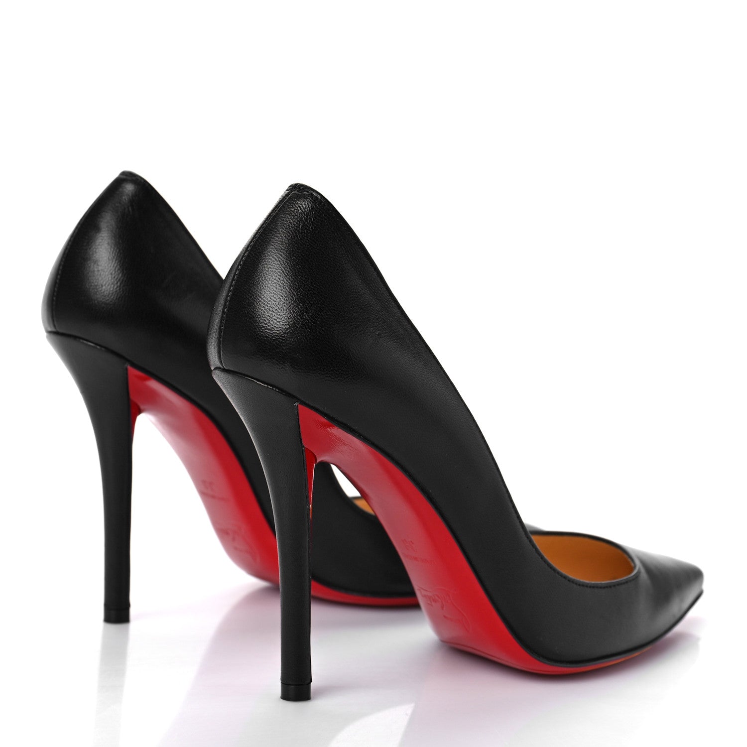 Christian Louboutin Shiny Nappa Apostrophy 100 Pumps 38 Black 3 of 11