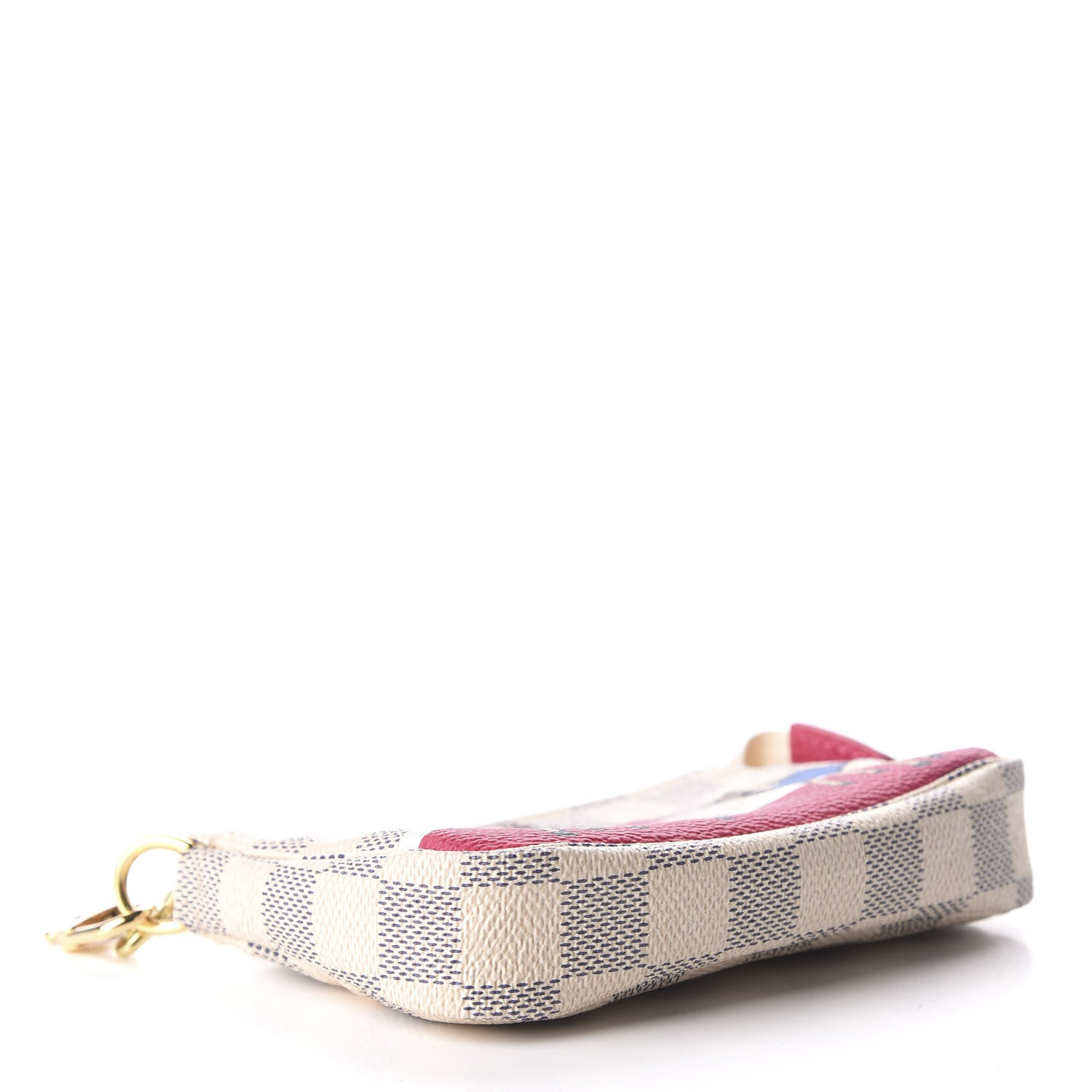 Louis Vuitton Damier Azur 2017 Christmas Animation Mini Pochette Accessories 6 of 9