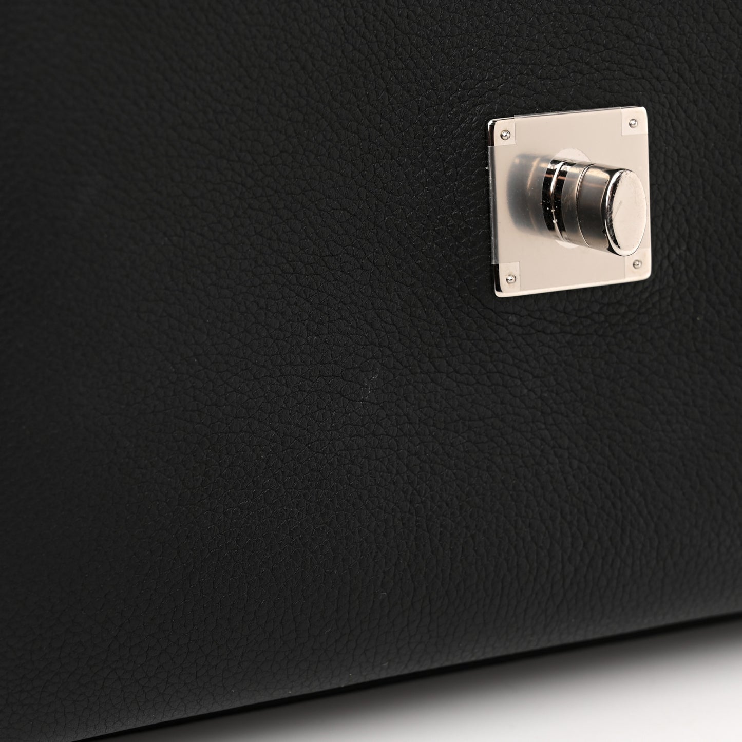 Soft Calfskin My Lockme Top Handle Black