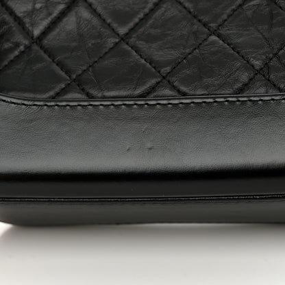 Chanel Aged Calfskin Quilted Small Gabrielle Hobo Black 11 of 12