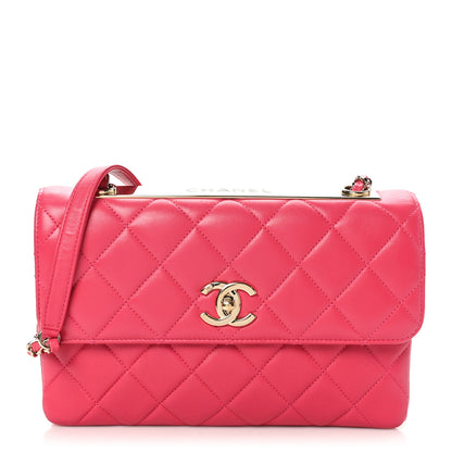 Chanel Lambskin Quilted Medium Trendy CC Flap Dark Pink 1 of 10