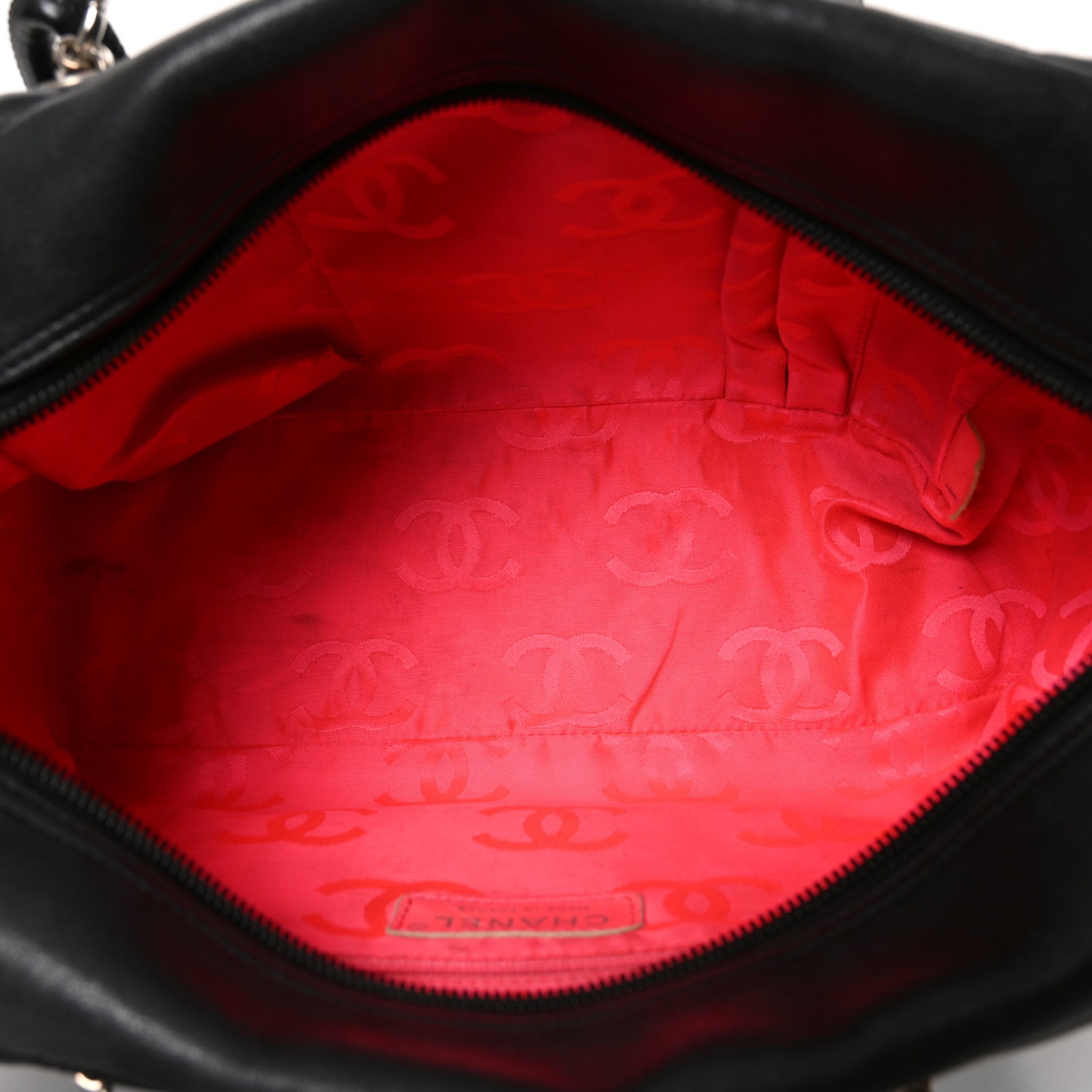 Chanel Calfskin Quilted Large Cambon Bowler Black 5 of 11