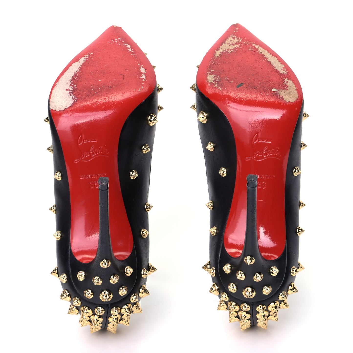 Nappa Shiny Studded Aimantaclou 100 Pumps 36 Black