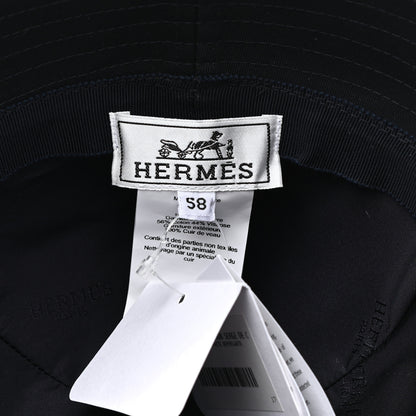 Hermes Cotton Mens Devon Bucket Hat 58 Marine 7 of 8