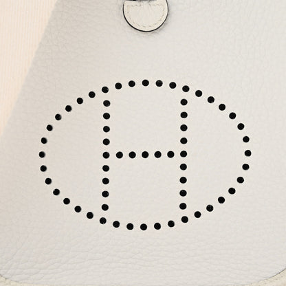 Hermes Taurillon Clemence Amazone Evelyne TPM New White 8 of 11