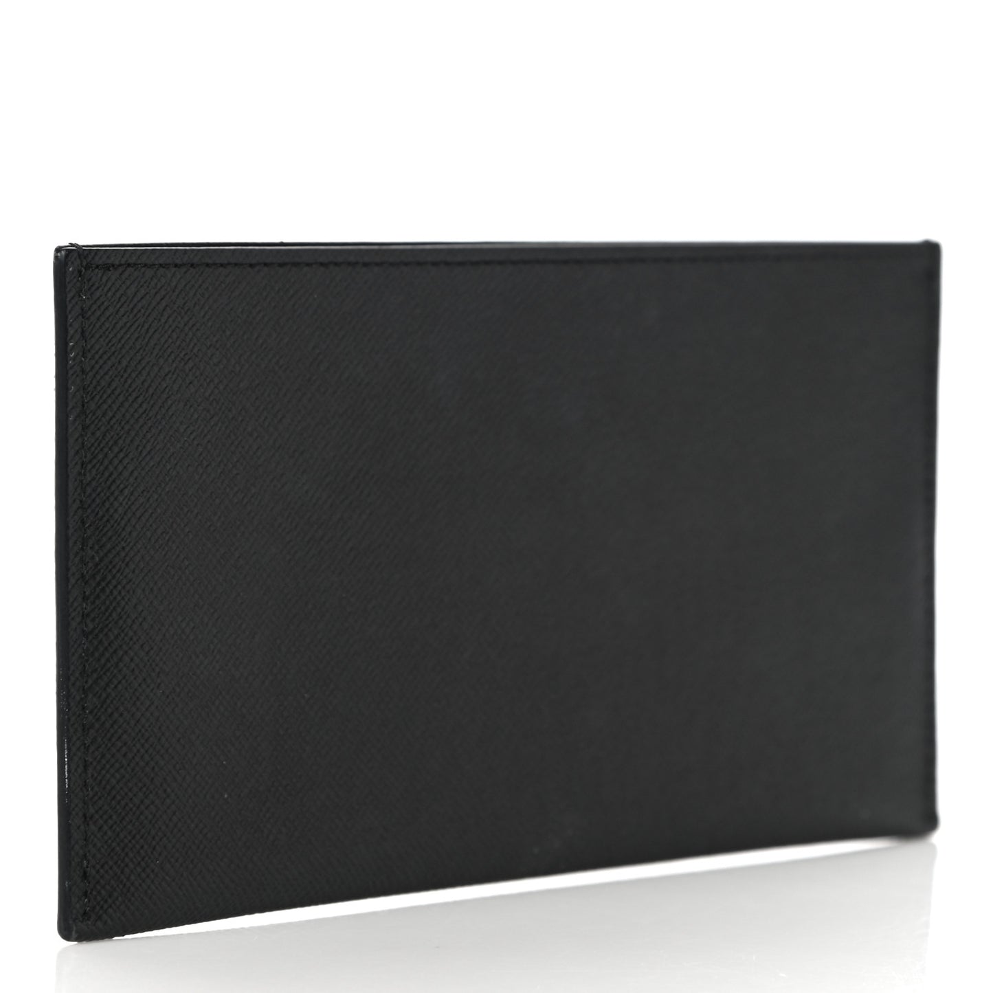Calfskin Felicie Chain Wallet Card Holder Insert Black