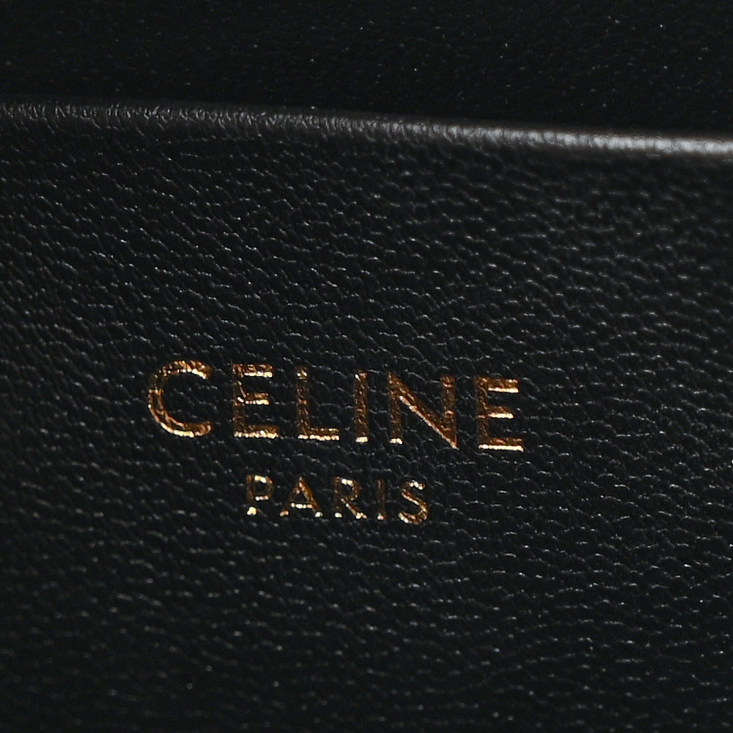 Celine Shiny Calfskin Medium Tilly Triomphe Shoulder Bag Black 6 of 12