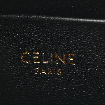 Celine Shiny Calfskin Medium Tilly Triomphe Shoulder Bag Black 6 of 12