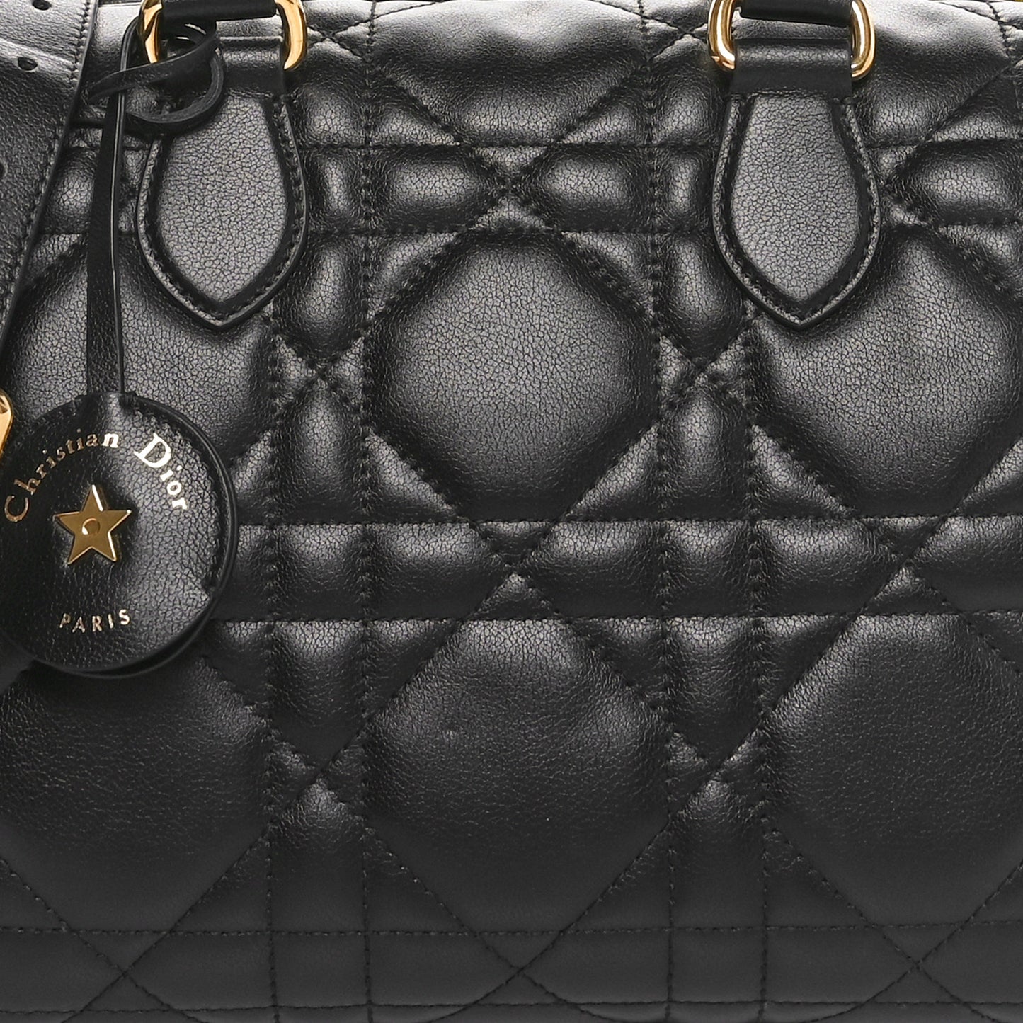 Calfskin Macrocannage Groove 25 Bag Black