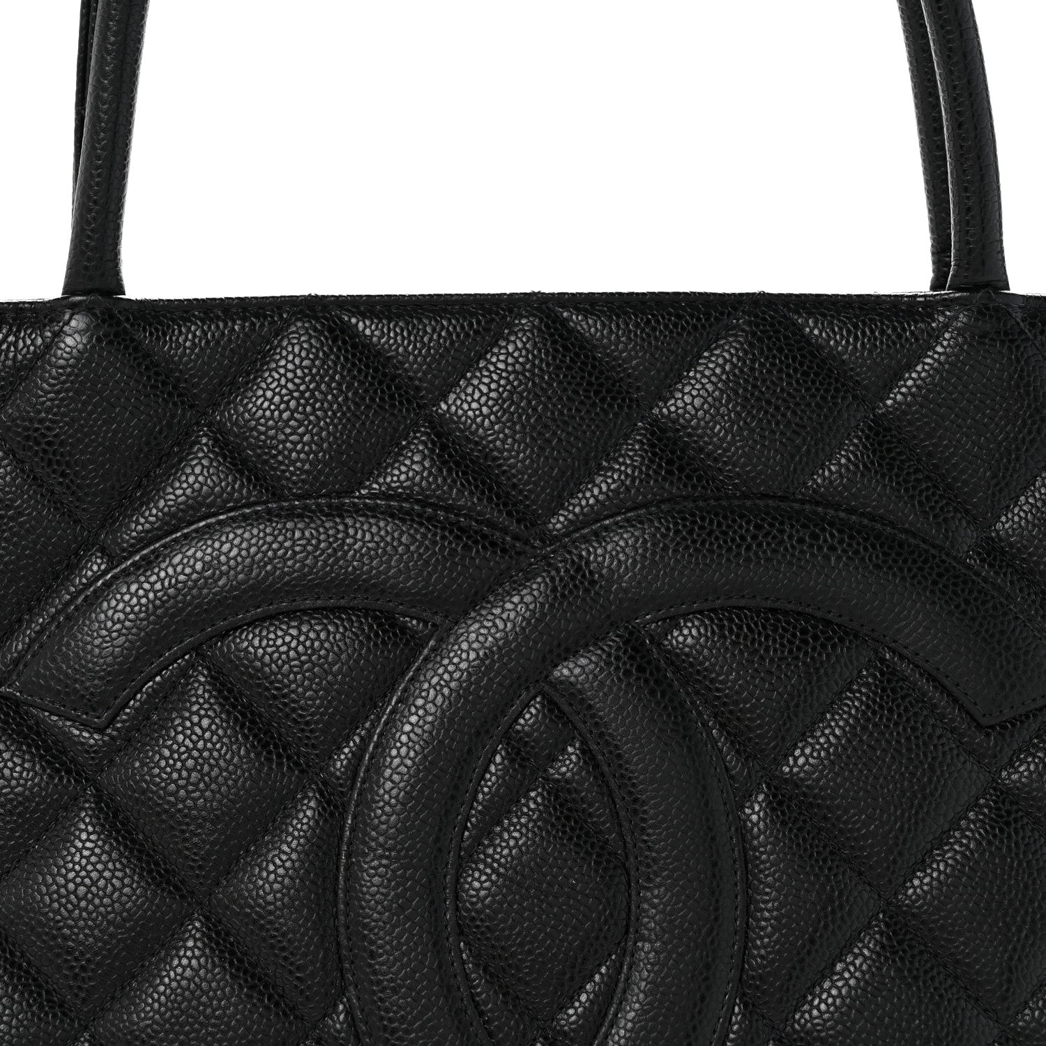 Chanel Caviar Quilted Medallion Tote Black 8 of 13
