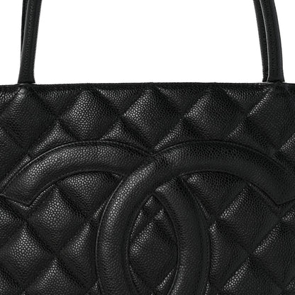 Chanel Caviar Quilted Medallion Tote Black 8 of 13