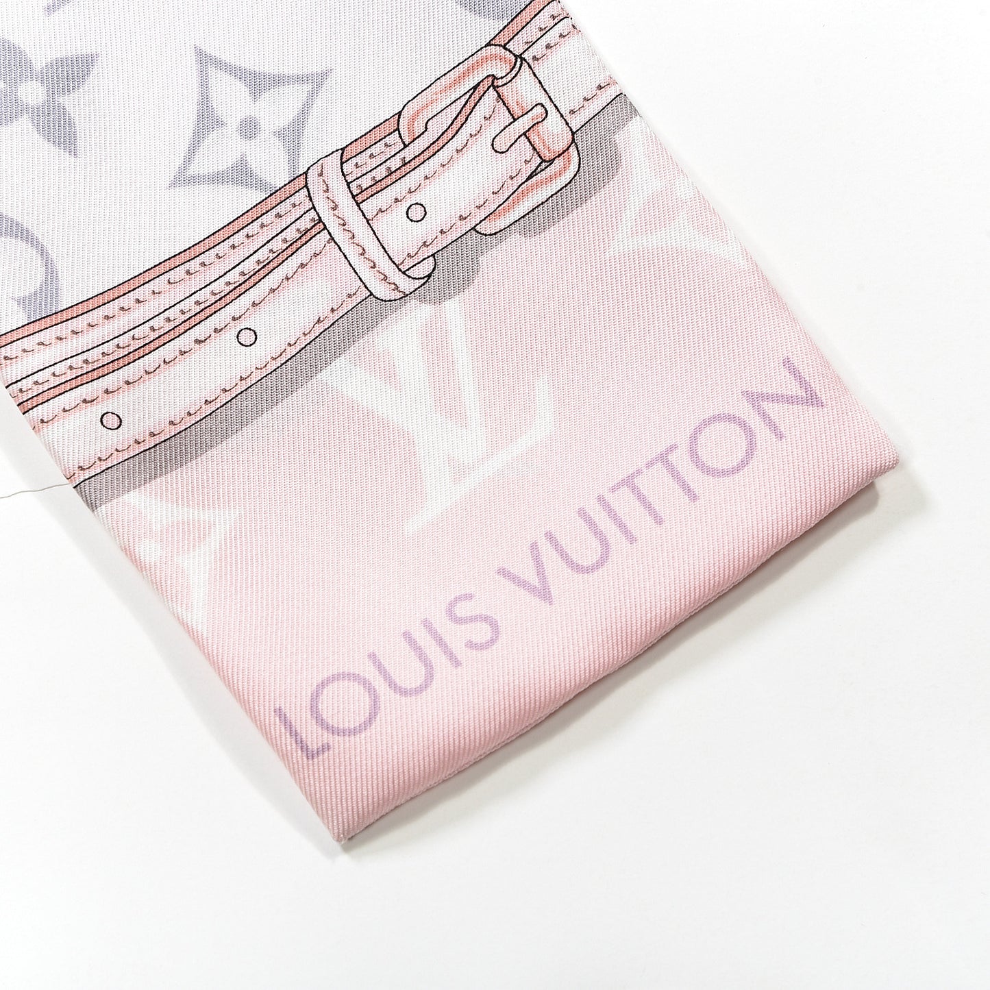 Silk Monogram Confidential Bandeau Light Pink