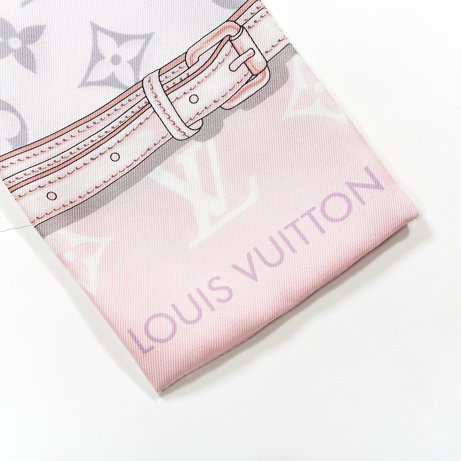 Louis Vuitton Silk Monogram Confidential Bandeau Light Pink 2 of 4