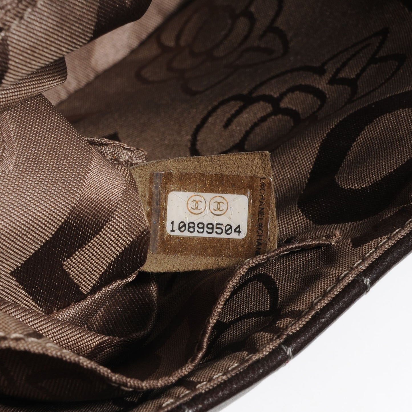 Lambskin Vertical Quilt Medium Flap Brown