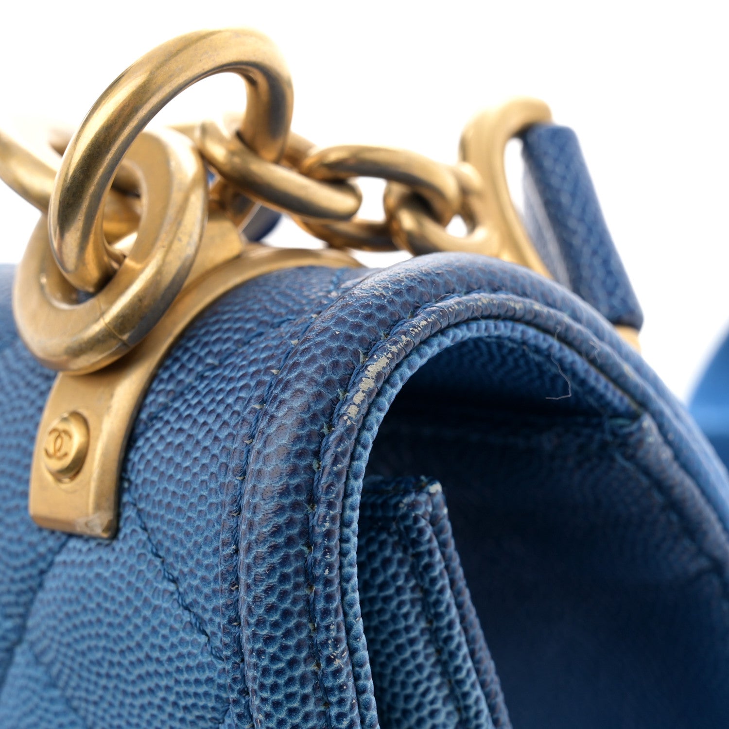 Chanel Caviar Quilted Small Sunset On The Sea Flap Blue 14 of 14