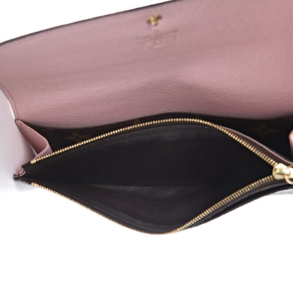 Louis Vuitton Monogram Emilie Wallet Rose Ballerine 6 of 14
