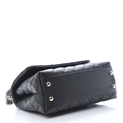Chanel Caviar Quilted Mini Coco Handle Flap Black 10 of 28