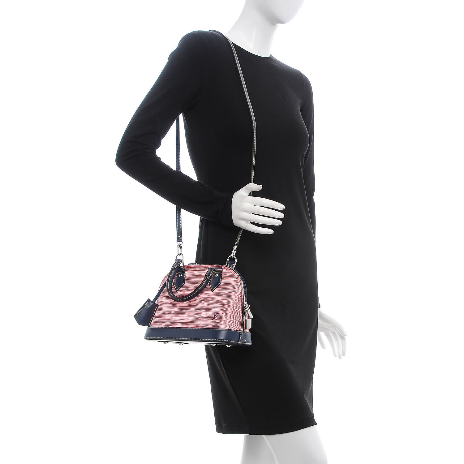 Louis Vuitton Epi Alma BB Denim Red 2 of 6