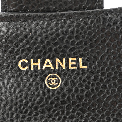 Chanel Caviar Quilted Flap Card Holder Wallet Black 6 of 9