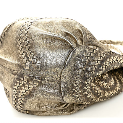 Bottega Veneta Metallic Cervo Illusion Hobo Platino Ossidato 9 of 9