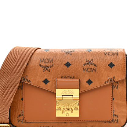 MCM Visetos Small Millie Crossbody Belt Bag Cognac 6 of 8