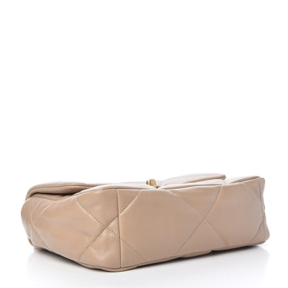 Chanel Lambskin Quilted Medium Chanel 19 Flap Dark Beige 4 of 10