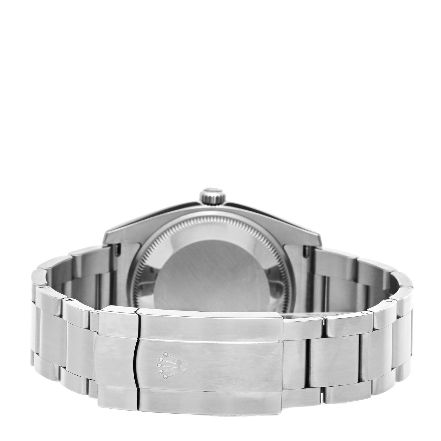 Rolex Stainless Steel 34mm Oyster Perpetual Watch Black 114200 3 of 5
