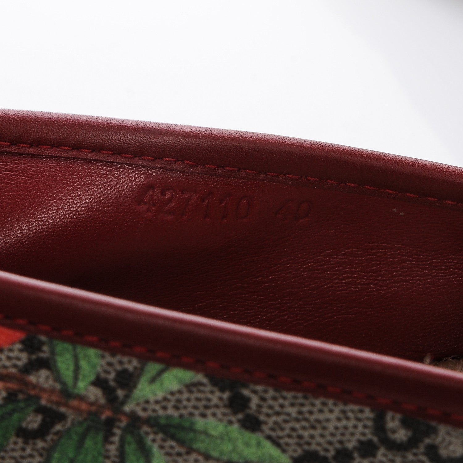 Gucci GG Supreme Monogram Tian Womens Espadrilles 40 Beige Multicolor Red 8 of 8