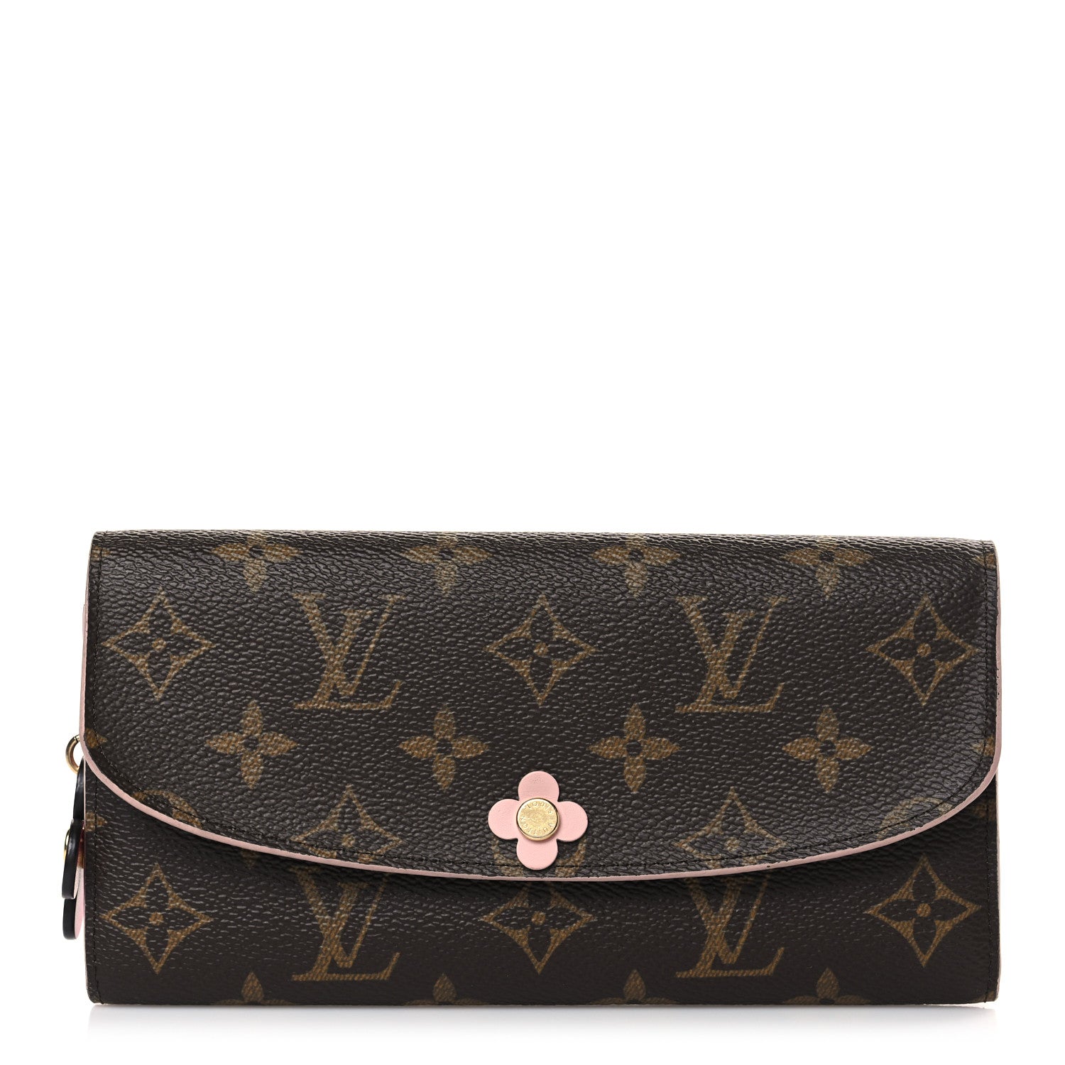 Louis Vuitton Monogram Bloom Flower Emilie Wallet Fuchsia 1 of 6