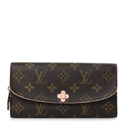 Louis Vuitton Monogram Bloom Flower Emilie Wallet Fuchsia 1 of 6