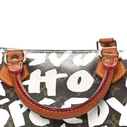 Louis Vuitton Monogram Graffiti Speedy 30 Silver 19 of 21