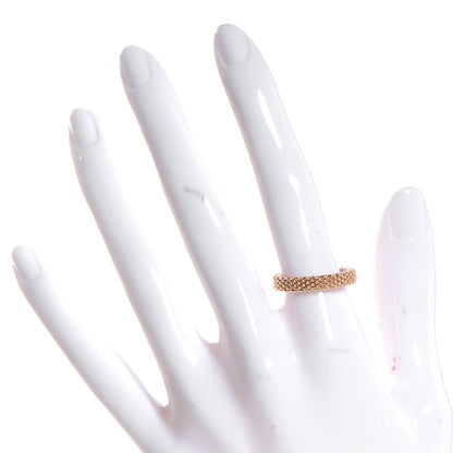 Tiffany 18k Rose Gold Narrow Mesh Somerset Ring 6.5 2 of 4