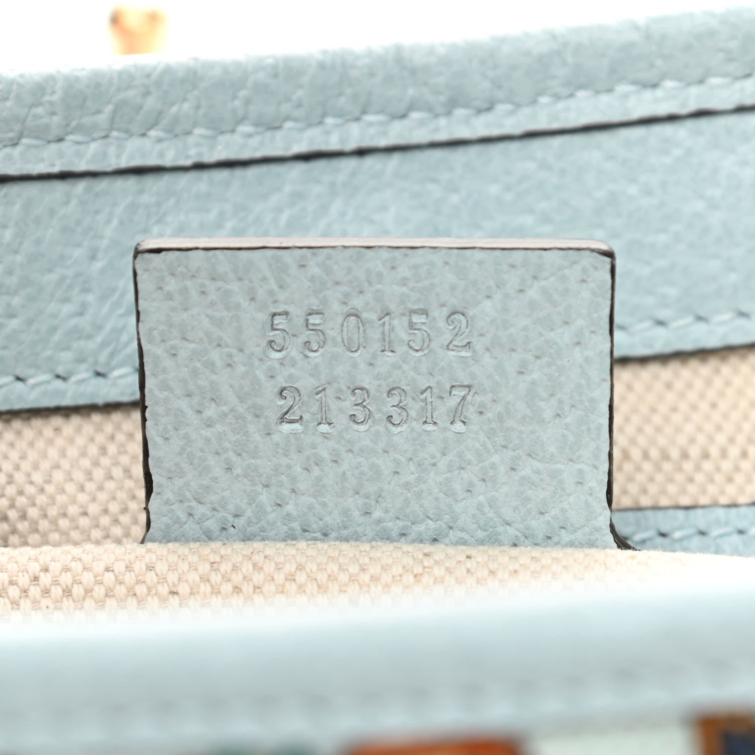 Gucci Canvas Flora Medium Jackie Hobo Light Blue 8 of 11