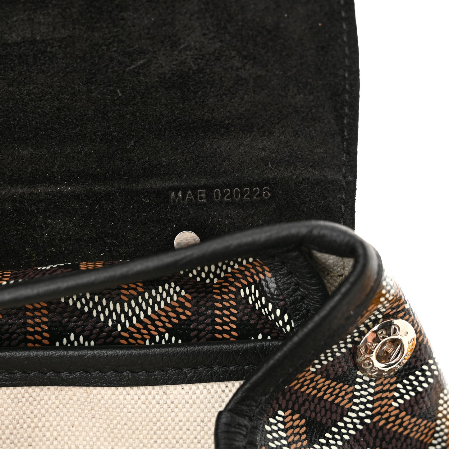 Goyardine Calfskin Mini Alpin Backpack Black