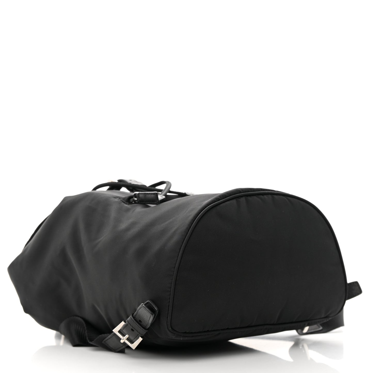Nylon Tessuto Saffiano Zipper Backpack Black
