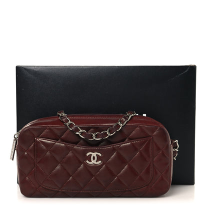Chanel Lambskin Quilted Timeless Camera Case Burgundy 11 of 11